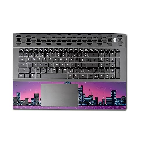Image of MightySkins Skin Compatible with Alienware M18 R1 (2023) Full Wrap Kit - Synthwave City | Protective, Durable, and Unique Vinyl Decal wrap Cover | Easy to Apply & Change Styles | Made in The USA
