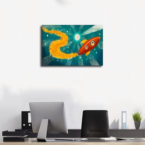 Toile spatiale haute définition 61x91.4 cm déco murale chambre - 3
