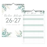 Familienkalender 2026/2027 4 Spalten, 18 Monate Kalender Familienplaner Wandkalender von Juli 2026 bis Dezember 2027, Paarkalender Planer für Zwei Jahreskalender für Familien Büro, 30x21cm
