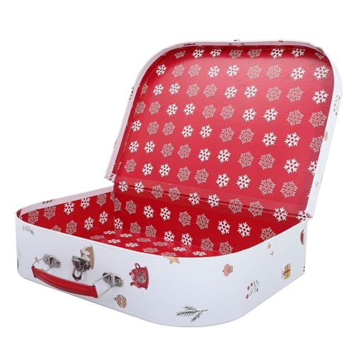 SHOWERORO スーツケース型 梱包箱 紙製装飾収納ボックス クリスマス バレンン パーティー用 小さな ボックス キャンディ クッキー入れに