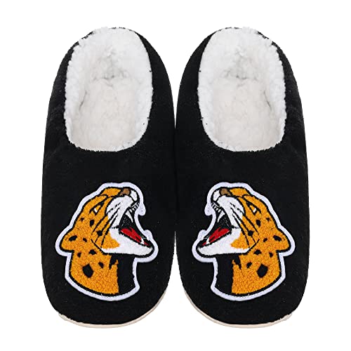 Image of ZYZX Cute Slipper Socks with Grips,Cozy Soft Sole House Slippers for Women | Animal Pattern Warm Safe Non Slip Fleece-lined Fluffy Fuzzy Socks Indoor for Adult,Easy to Wash,Gifts