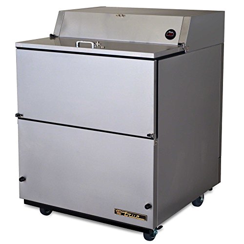 True TMC-34-S-SS-HC Forced Air Milk Cooler Stainless Exterior, Stainless Interior, Eight Crate Capacity