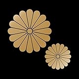 バウント バイナル (VAUNT VINYL) ゴールド 菊花紋 カッティングステッカー 大小セット