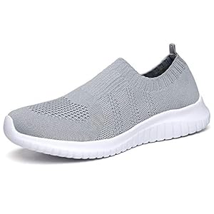 TIOSEBON Womens Trainers Slip On Lightweight Casual Mesh Walking Shoes