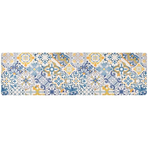 Sottopentola colorato in maiolica Gaudi per piatti caldi, sottopentola resistente al calore e tappetino impermeabile per pentola a pressione, 90 x 20 cm, decorativo