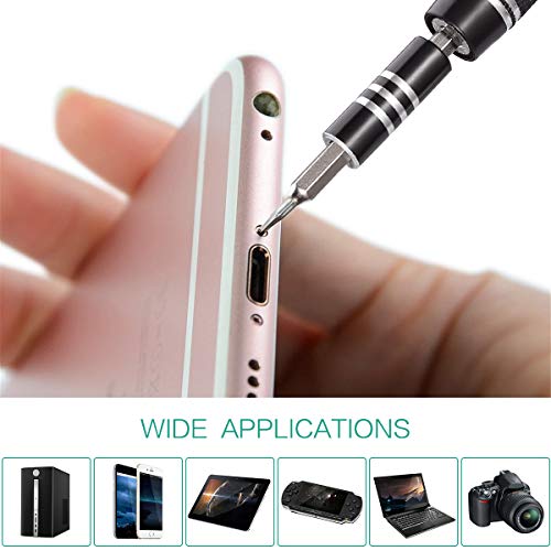 Oria Precision Screwdriver Set, Small Screwdriver Set, 60 In 1 With 56 Bits Screwdriver Set, Mini Screwdriver Repair Tools With Flexible Shaft For Mobile Phone, Game Console, Tablet, Black #TOP6