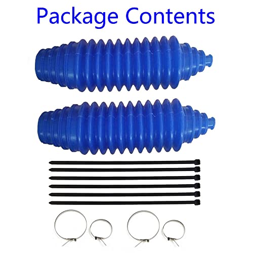 Teamwill Universal Silicone Rack And Pinion Steering Boot Pinion Boot Gaiter Kit Blue #TOP3