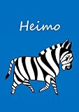  Heimo: individualisiertes Malbuch / Notizbuch / Tagebuch - Zebra - A4 - blanko
