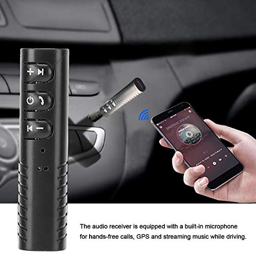 Bluetooth 4.1-ontvanger Lavalier Clip-on Design Audio-ontvanger 3,5 mm AUX Stereo Handsfree auto-adapter - Image 5