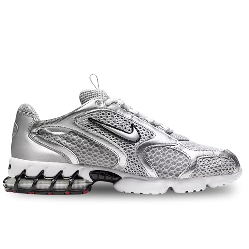 Nike Men's Air Zoom Spiridon Cage 2Sneaker, Lt Smoke Grey Metallic Silver, 10 US