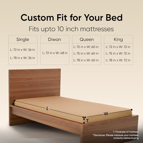 Image of Frido Waterproof Mattress Protector Queen Size with 100% Spill-Proof TPU Membrane, Breathable Anti-Allergen Terry Fabric, Machine Washable, Bed Protector Cover (Warm Beige, 72 Inches X 60 Inches)