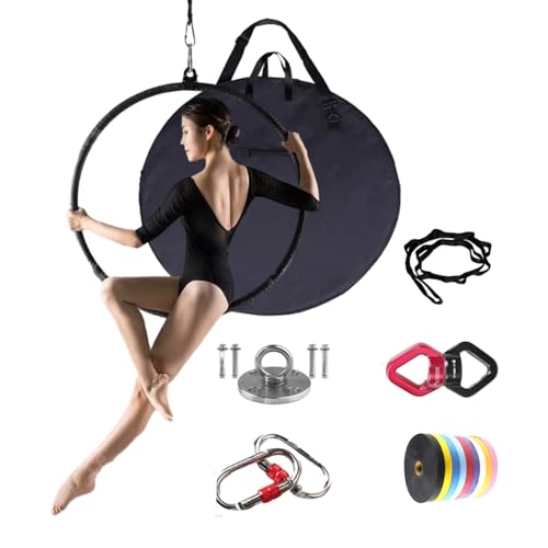 Cerceaux Lyra en fer noir de haute résistance pour fitness