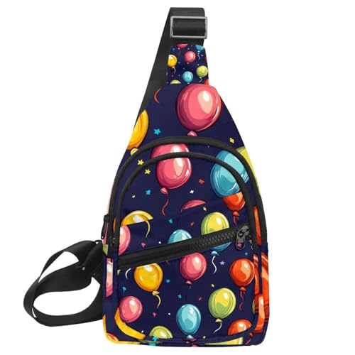 Mochila de viaje ergonómica con diseño de flores para llevar como bolsa de pecho