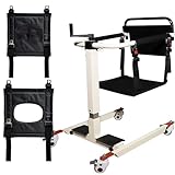 Tragbarer Patientenlift-Transferstuhl, höhen-/breitenverstellbarer Duschrollstuhl, Autohilfe, ideal for Senioren und Behinderte