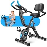 Birdfeel Foldable Exercise Bike, Multifunctional Indoor Stationary Bikes for Home with...