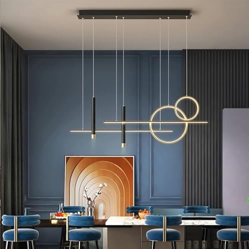 Table à manger moderne lampe LED suspendue dimmable réglable avec télécommande - 3