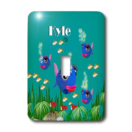 Interruptor de palanca Kyle personalizado de peces para regalo de cumpleaños 2
