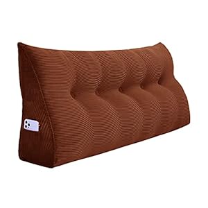 VERCART Rugkussen Leeskussen Rugleuning Kussen Voor Bed Sofa Hoofdeinde Gestoffeerd Bedkussen Wigkussen Wandkussen…