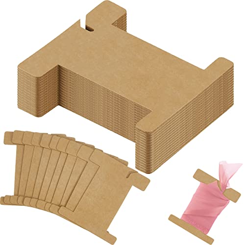 100 Pcs Ribbon Organizer Set Cardboard Ribbon Spools Embroidery Floss Holder Organizer Embroidery...