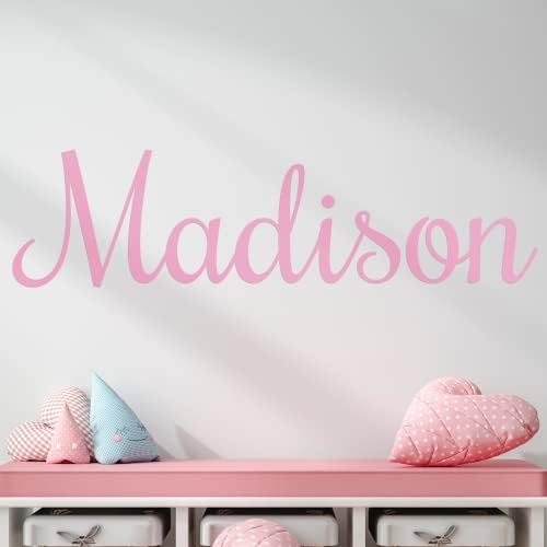 crypto Multiple Font Custom Name Nursery Wall Decal - Mural Wall Decal Sticker for Home Children's Bedroom, Car and Laptop (OP004)