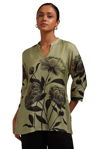 Tunique en soie pour femme fluide pour camoufler les rondeurs
