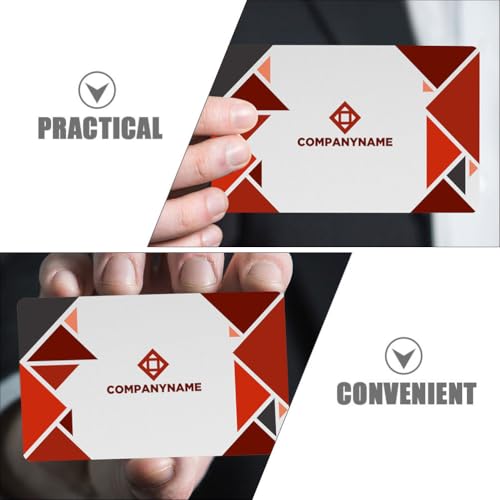 Operitacx 50stücke Blanko Metall Visitenkarten Für Sublimation Dicke Aluminium Rohlinge Diy Gravurkarten Für Geschäftsnamen Und Praktische Verwendung Und Einfache Lagerung