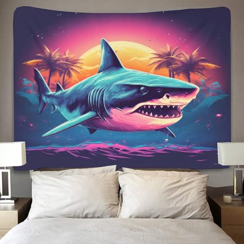 Tenture murale requin impression numerique textile grand format salon