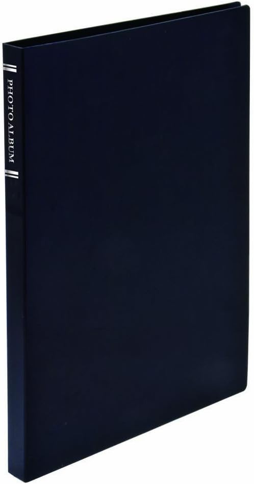 Nakabayashi Co., Ltd. KG-format ultra-transparent pocket album (Black) 80 sheets CTPKG-80-BK