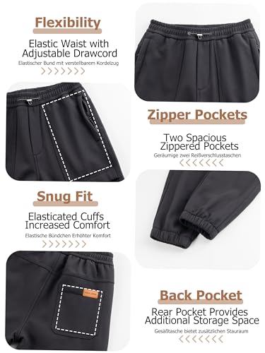 Pantalones de senderismo impermeables térmicos montaña softshell niños 4