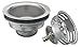 Keeney 1433SS 3-1/2-in dia Twist and Lock Sink Strainer with Basket, Stainless Steel