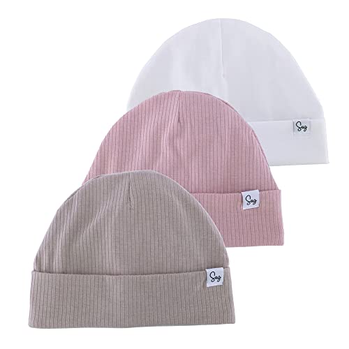 Image of Jersey Beanie Hat for Newborn Baby Boys Girls Silky Satin Lined Hats Bonnet Toddler Infant Little Kids Beanies Caps