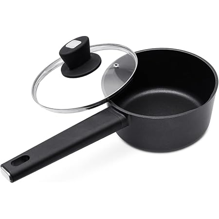 Amazon 片手鍋 18cm Ih対応 ソースパン ガラス蓋付き 揚げ物 煮物 一人鍋 ノンスティック加工 焦げ付きにくい ステンレス鋼ハンドル お手入れ簡単 オール熱源対応 片手なべ ブラック N A 片手鍋 ソースパン 通販 Amazon 片手鍋 18cm Ih対応 ソースパン ガラス蓋付き 揚げ物 煮物 一人鍋 ノンスティック加工 焦げ付きにくい ステンレス鋼ハンドル お手入れ簡単 オール熱源対応 片手なべ ブラック N A 片手鍋 ソースパン 通販