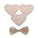 Pendentif Bois Coeur Bois Disques Étiquettes d'artisanat Forme Coeur Bois Coeurs Bois Pour Mariage,FêTe,Anniversaire,éTiquette-Cadeau,Pour DéCorations Bricolage Disques Bois Naturel(50 PièCes)