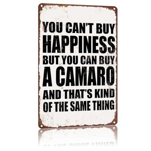 Metal Sign You Can't Buy Happiness But You Can Buy Car Wall Decor
