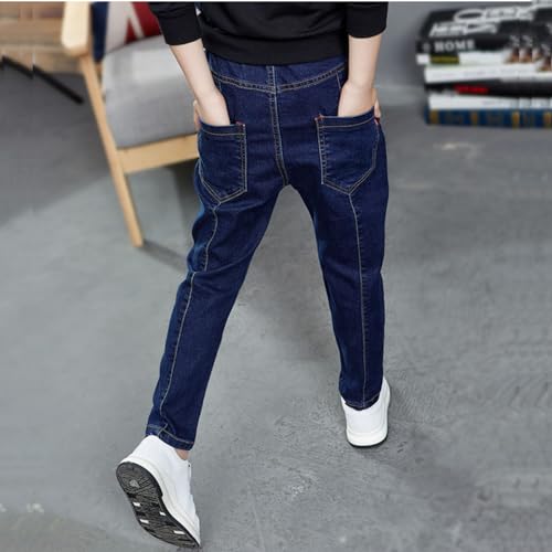 Boys Denim Pants Casual Straight Fit Jeans Stretch Comfortable Everyday Wear for Active Kids2
