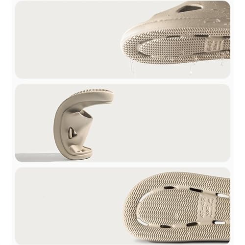 Slippers Pillow Slippers for Women Soft Open Toe Anti-Slip Quick Drying Sandals Indoor Outdoor EVA Slippers Summer Sandals(Green,39-40)2