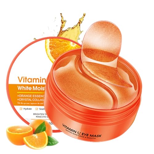 Vintamin C Augenpads Gegen Augenringe-Augenpads-Augenringe Entfernen-Zur Entfernung von Augenringen und Tränensäcken, Anti-Aging Augenpflege für Männer und Frauen-mit Hyaluron und Collagen