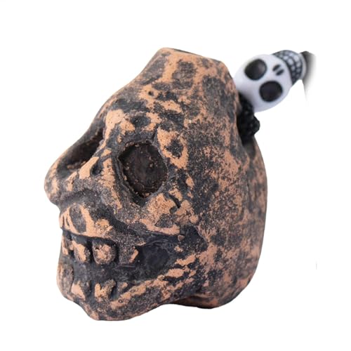 Aztec Death Whistle, Prank Atmosphere Creation, Screaming Whistle with Human Cry, Collectible Skull Art & Decor 1.18x1.54x1.77 I
