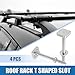 A ABSOPRO Car Roof Rack T Shaped Slot Bolt M6 W/Nuts Washer T Shaped Track Bolts Roof Rack Cargo Carrier Bolt Accessories Stainless Steel (Pack of 4)