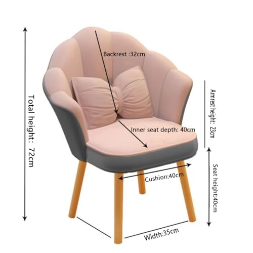Fauteuil coiffeuse ergonomique contre le mal de dos en velours - 8