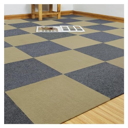 ROHCGHC Losetas de moqueta Autoadhesivas, Losetas de Alfombra, Antideslizante for pelar y Pegar, baldosa for Piso, Papel Tapiz con Efecto hormigón DIY 12x12 Pulgadas, Estera insonorizada(D,20PCS)