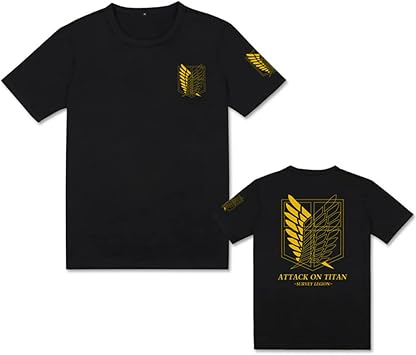 Amazon Gxfc 進撃の巨人 調査兵団 自由の翼 Tシャツ 半袖 コスプレ 男女兼用 上着 衣装 夏用 日常服 通気性 柔らかい 衣装 記念シャツ 学園祭 文化祭 グッズ プレゼント 1 L コスプレ 仮装 通販