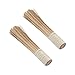 fikujap Cepillo de Limpieza de bambú Wok, con asa Producto Natural Hecho a Mano/Wok Broom/Wok Brush, 2 Piezas
