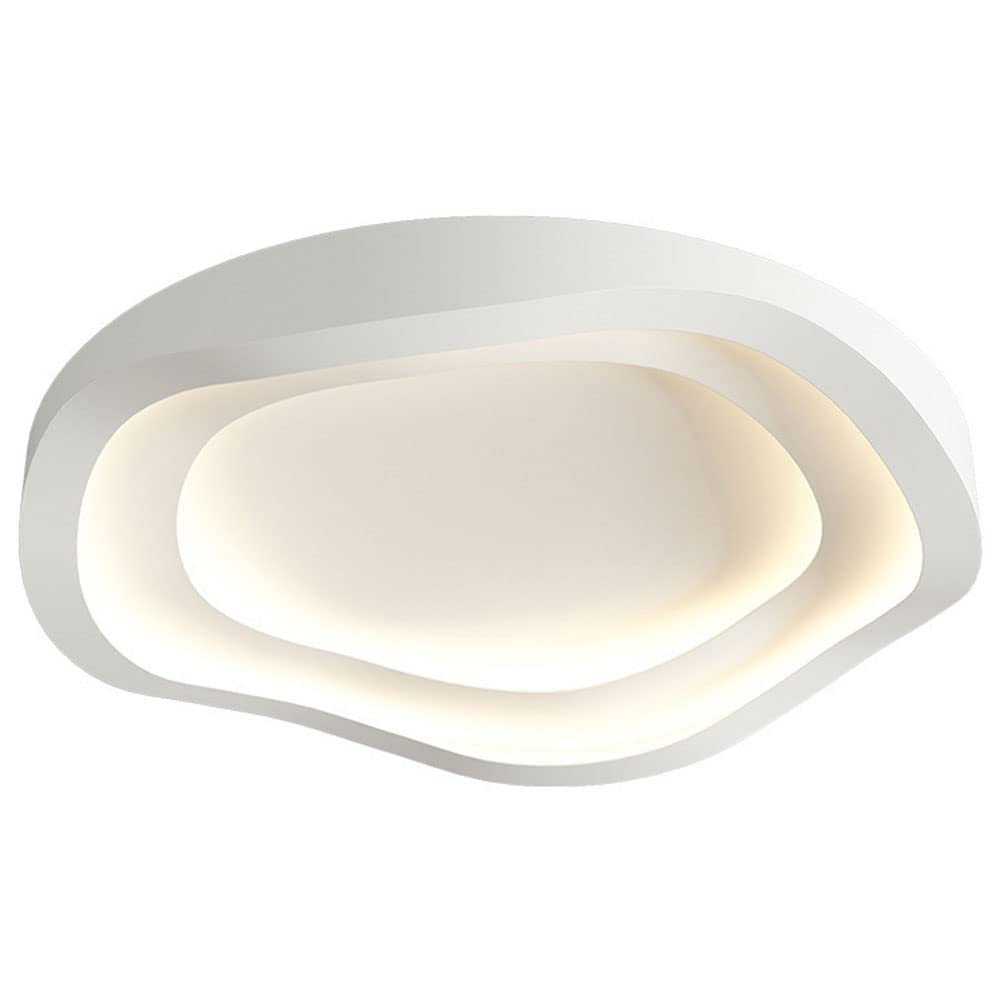 JMEDIC Plafonnier LED À Installation Intégrée en Métal De 19,7 Pouces, Lumière Chaude 3000K, Plafonnier Moderne À Économie, Luminaires De Décoration De Plafond pour Chambre À Coucher, Bureau