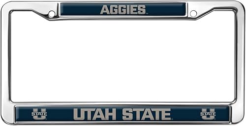 Vista 20 de Marco de Metal para Placa de Matrícula de Tamaño Completo con Logotipo de los Bulldogs de Louisiana Tech Louisiana Tech Bulldogs