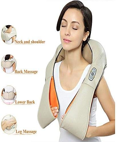 Massage Cervical Shawl shiatsu kneading Massager & Heating Neck Shoulder Back Electric Thigh Electronic Body Deep Tissue Relief Multifunctional Shawls And Relieving knead Power | cervical massager belt, massager neck and shoulder,