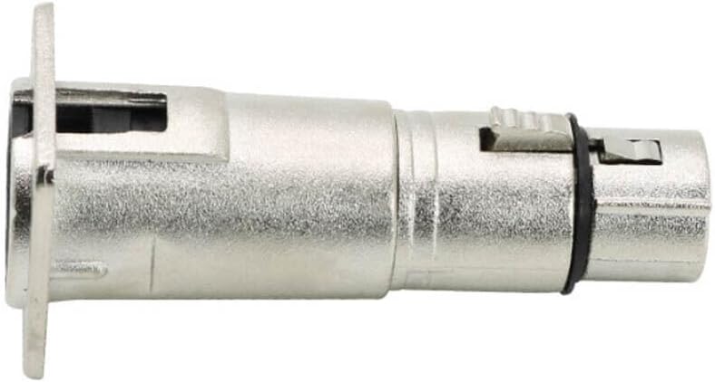 4PCS For D Panel Mountin XLR Male to XLR Female Feed/Pass Thru Connector Adapter