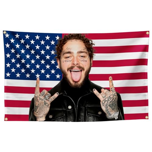 PaGef Hip Hop Malone Rapper Tapestries For Living Room Bedroom Sports Landscape Office Room Decor