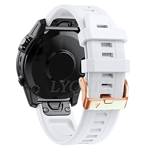 Bracelet 20mm silicone de qualité supérieure teinte agate pour Garmin Fenix 7S