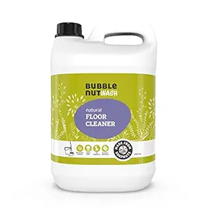 BubbleNut Wash Floor Cleaner- Natural & Organic Liquid Disinfectant, Baby safe, Pet friendly, Insect Repellent, Herbal (5 Lits)